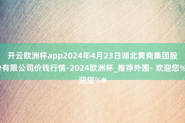 开云欧洲杯app2024年4月23日湖北黄商集团股份有限公司价钱行情-2024欧洲杯_推荐外围- 欢迎您%#